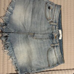 Light Blue Denim Women Shorts